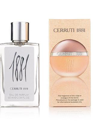 Женский парфюм миниатюра cerruti 1881 60 мл