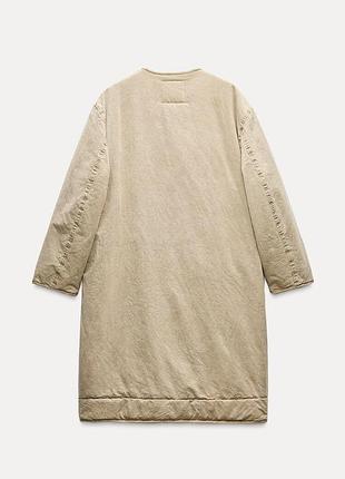 Бавняне джинсова пальто zara 3