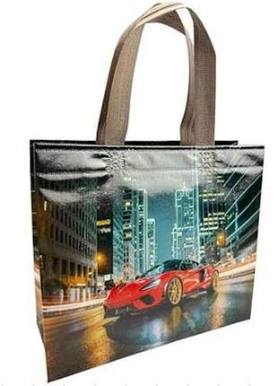 Эко сумка суперкар лам 105г/м2 290x260(2*50)(1*30) 400мм тм rendpak