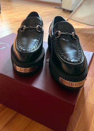 Туфлі чоловічі gucci лофери чорні