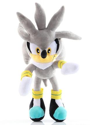 Іграшка еж сільвер, м'яка іграшка з «sonic the hedgehog» для дітей (l_9201)