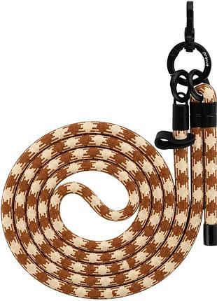 Proove twist check cross-body strap beige/brown