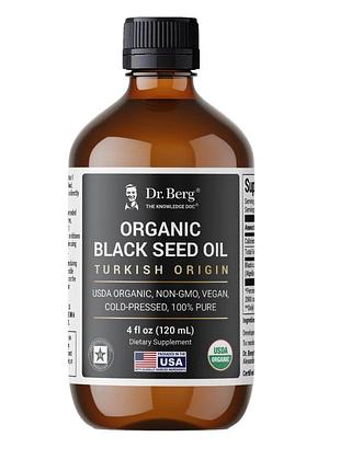 Dr. berg, organic black seed oil, масло черного тмина, 120 мл