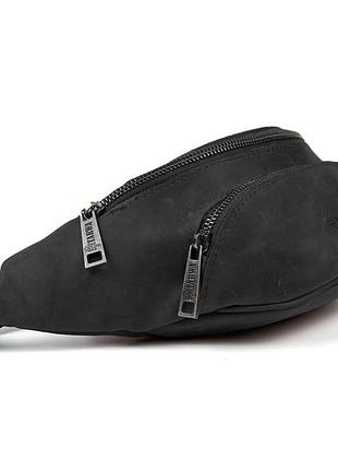 Кожаная бананка с передним карманом ra-30351-3md tarwa