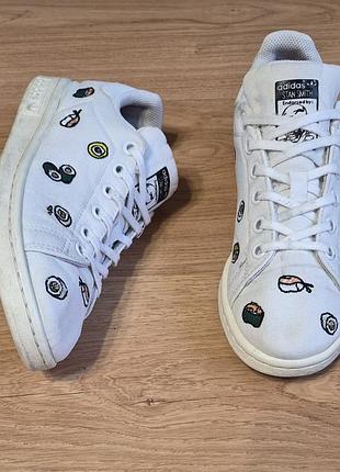 🍣 оригінальні adidas stan smith canvas «sushi» — лімітована модель з яскравою вишивкою 👟