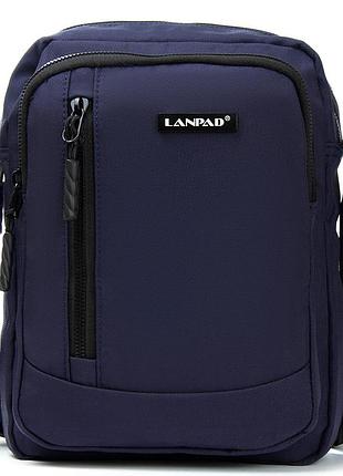 Сумка чоловіча нейлон lanpad синя