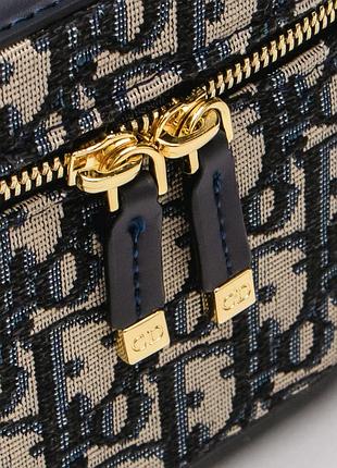💎 dior small cd signature vanity case blue dior oblique embroidery 2