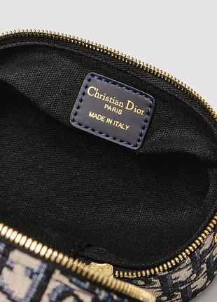 💎 dior small cd signature vanity case blue dior oblique embroidery 3
