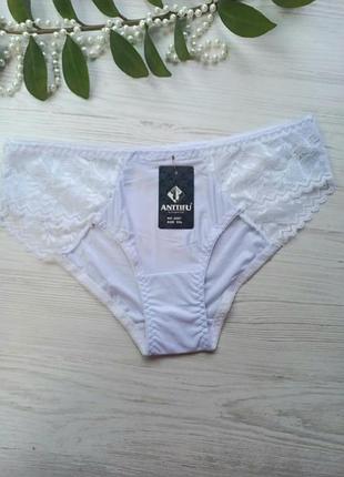 Трусики женские гладкие декорированы кружевом 867🎀