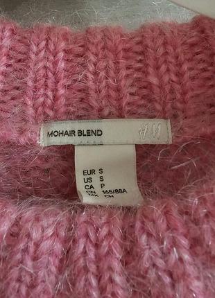 H&m пушистый свитер  оверсайз  мохер,шерсть, акрил 5