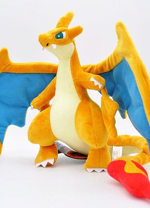 Игрушка большой дракон покемон чаризард (charizard) мягкая игрушка для детей (l_11284)