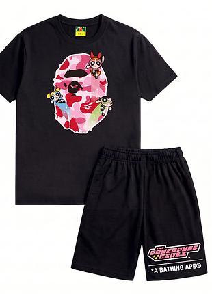 Комплект шорти+футболка bape