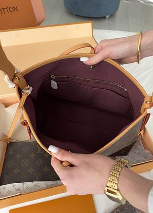 Louis vuitton carryall pm brown 3