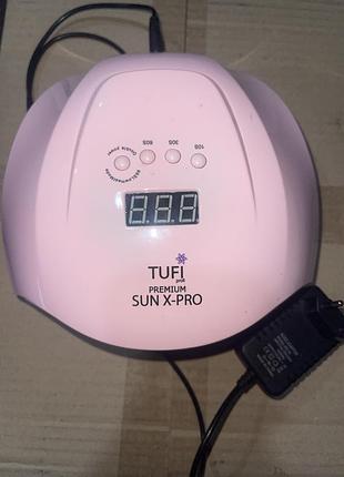 Професійна uv/led лампа для манікюру tufi profi premium sun x-pro (72 вт)