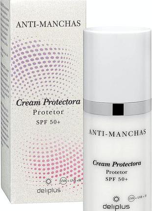 Денний крем проти плям deliplus aclarante anti-manchas spf 50+, 50 мл