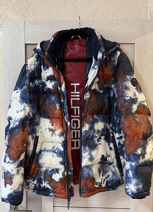 Пуховик чоловічий tommy hilfiger різнокольоровий