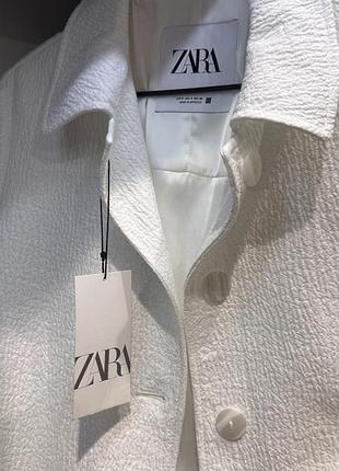 Пальто жіноче zara біле 3