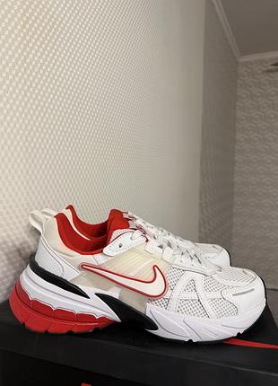 Кросівки чоловічі nike v2k runtekk white/red 43 розмір, 27 см