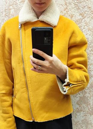 Куртка жіноча zara жовта демісезонна