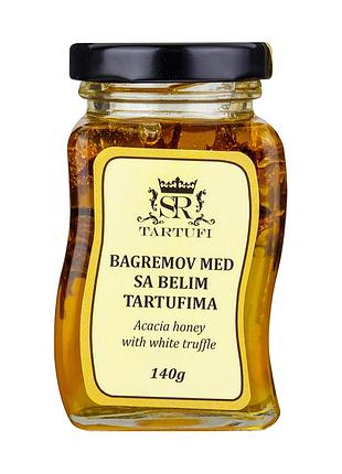 Мёд акации с белым трюфелем 140гр truffle acacia honey tartufi