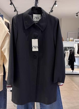 Пальто жіноче zara чорне 3