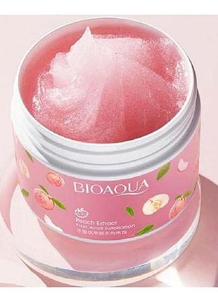 Пилинг для лица и тела bioaqua peach extract fruit acid exfoliation персиковый 140 мл