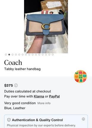 Coach tabby оригінал 8