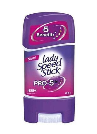 Дезодорант-антипер жін pro 5 гелевий 65г тм lady speed stick