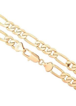 Цепочка позолота 18k «плетение фигаро» длина 55см х 7мм 266702 тм xuping