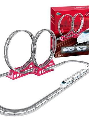 Железная дорога 4112b на батарейках, в коробке р.50x9x38,5 см yg toys