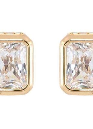 Сережки позолота 18k пусети «фіаніти» (221400) тм xuping