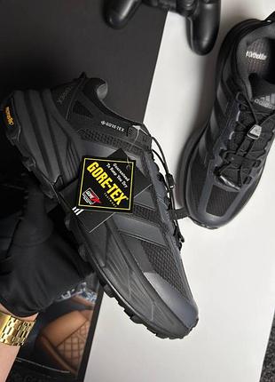 Термо кроссовки adidas terrex freehiker slablex black grey