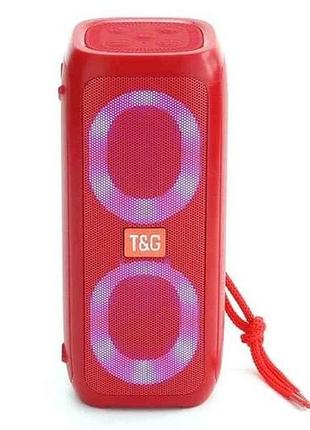 Портативна колонка bluetooth tg333, з функцією speakerphone, радіо, red тм tg