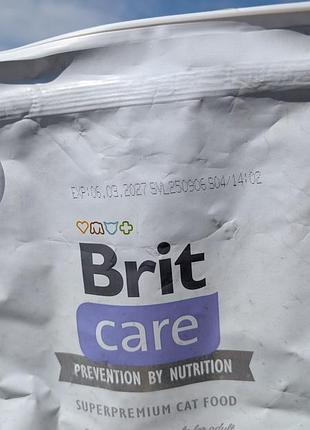 Корм для котів brit care sterilized weight control 3