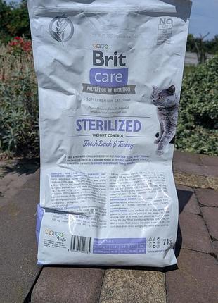 Корм для котів brit care sterilized weight control 2