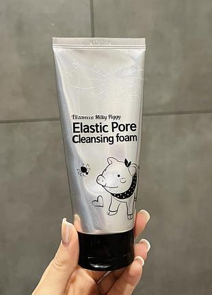 Пінка для вмивання і очищення пор - elizavecca face care milky piggy elastic pore cleansing foam