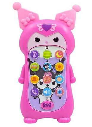 Телефон 7*3,5*16см розовый арт.626-35 тм 7toys