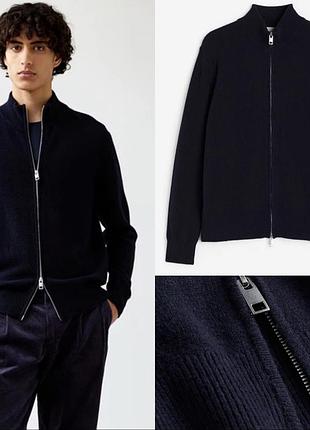 Кофта чоловіча h&m синя, розмір l/xl, вовна