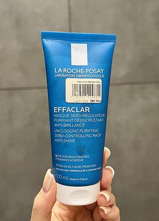 Маска для обличчя la roche-posay effaclar очищуюча, себорегулююча, для жирної, проблемної шкіри, 100мл