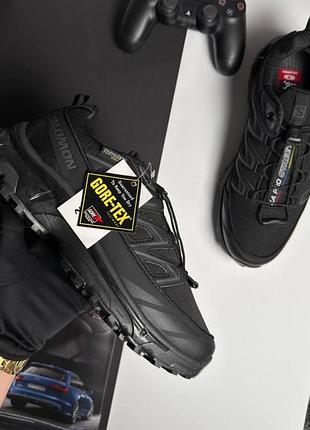 Термо кроссовки salomon xt-6 expanse termo acs all black
