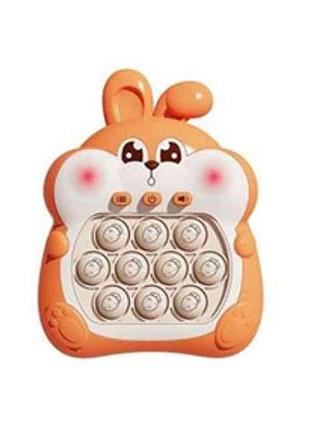 Игра зайка бежевый 15см звук и свет 469-28-30 тм metr