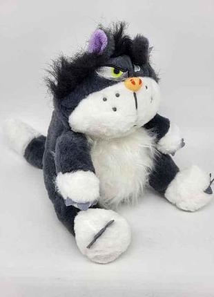 Мягкая игрушка кот люцифер 21см серый с подвеской арт.648-17 тм prc