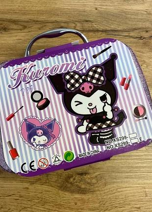 Детский чемоданчик с косметикой kuromi (игровой набор)