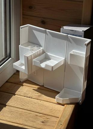 Настольный складной органайзер folding storage box (для канцелярии, косметики, кистей, ручек и мелочей)
