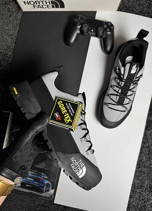 Термо кроссовки the north face glenclyffe low Yorkx pale grey black