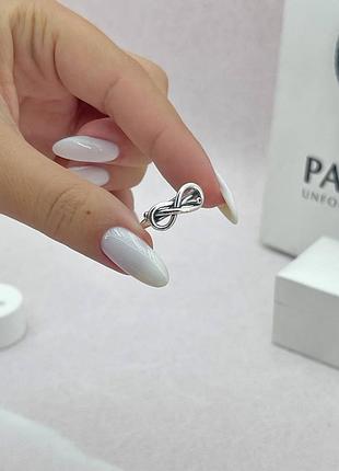 🔥срібна каблучка pandora вузол нескінченності