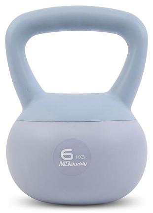 Гиря м'яка mdbuddy soft kettlebell ta-7039 вага 4-6 кг кольору в асортименті