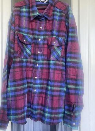 Чоловіча сорочка five brother heavyweight flannel у клітинку