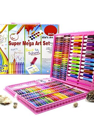 Набор для рисования lesko super mega art set 208 предметов