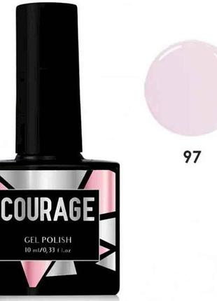 Гель-лак 10мл для ногтей no097 лиловая пудра тм courage